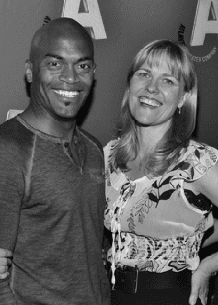 Cast of "Good Television" at Atlantic Theater Company opening night.