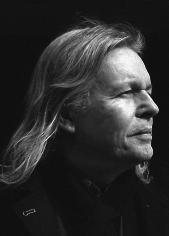 Christopher Hampton, writer and playwright, in profile.