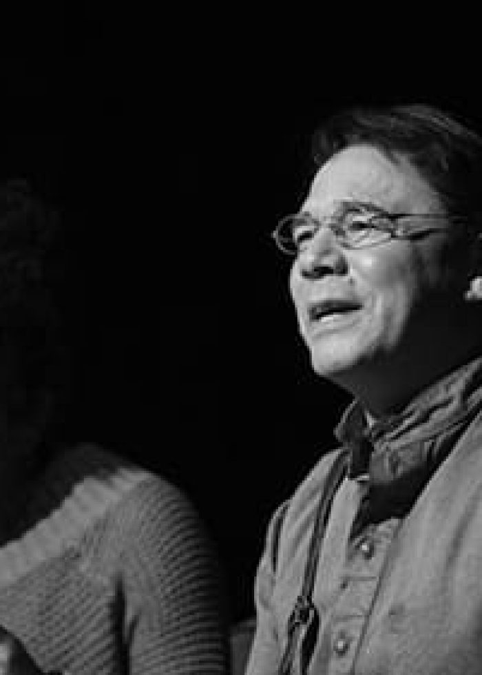 Danny Burstein and Rebecca Naomi Jones in 'Describe the Night' play.