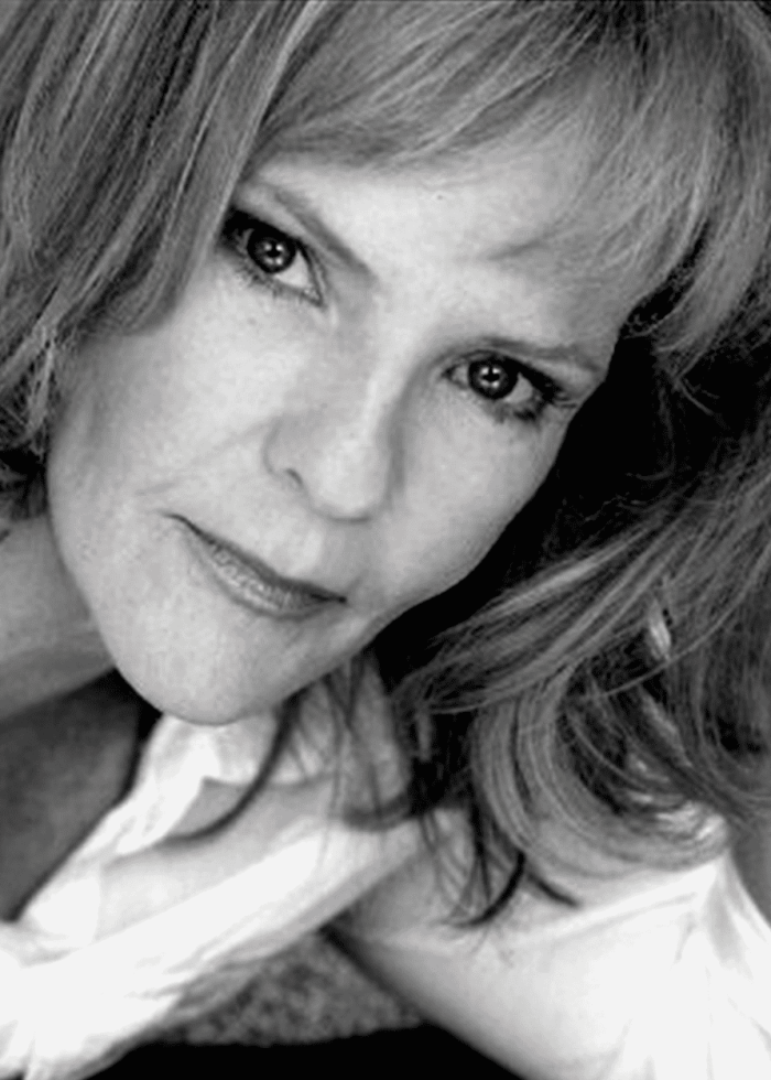 Deborah Rush, actress, in a close-up portrait.