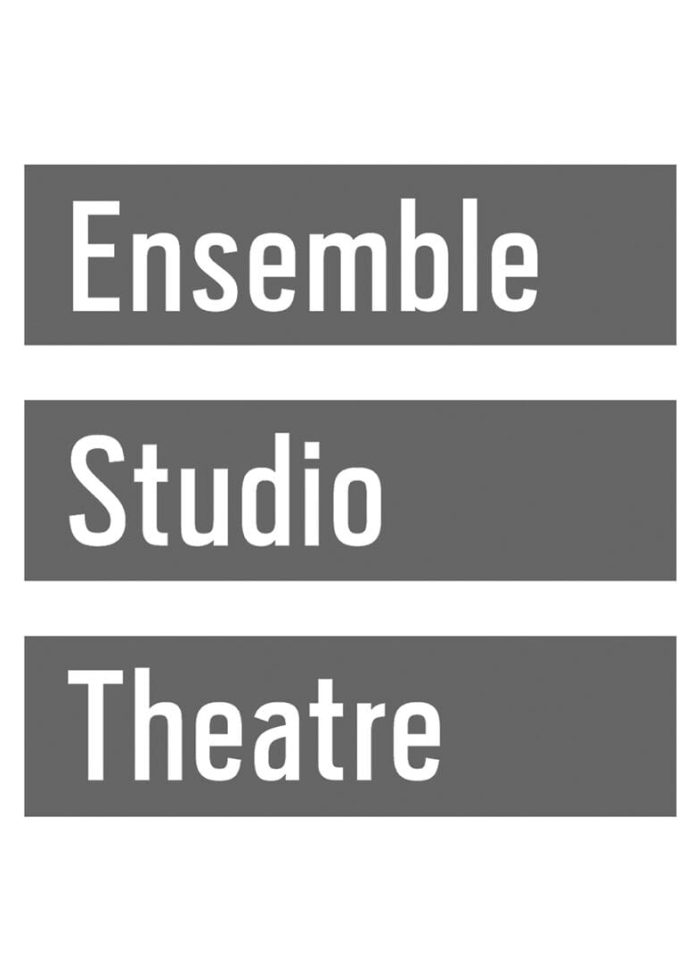 EST_bw_4x5-880×1100 Ensemble Studio Theatre logo: text stacked "Ensemble," "Studio," and "Theatre" in white on gray bars.