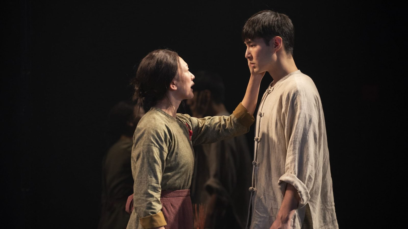 New York Music Photographer Woman confronting a young man, possibly in a dramatic play. The Community Audience Partnership.