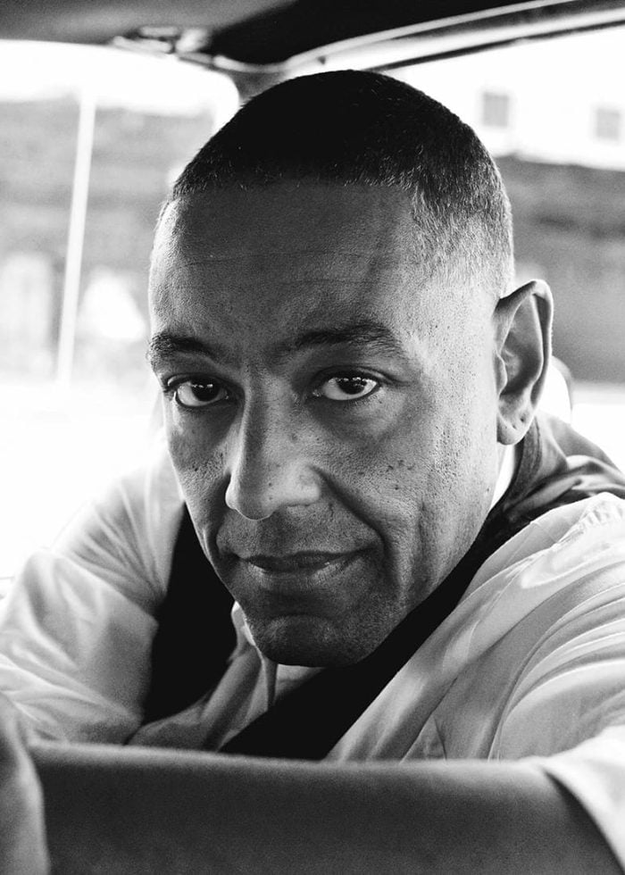 Close-up portrait of Giancarlo Esposito, looking directly at the camera.
