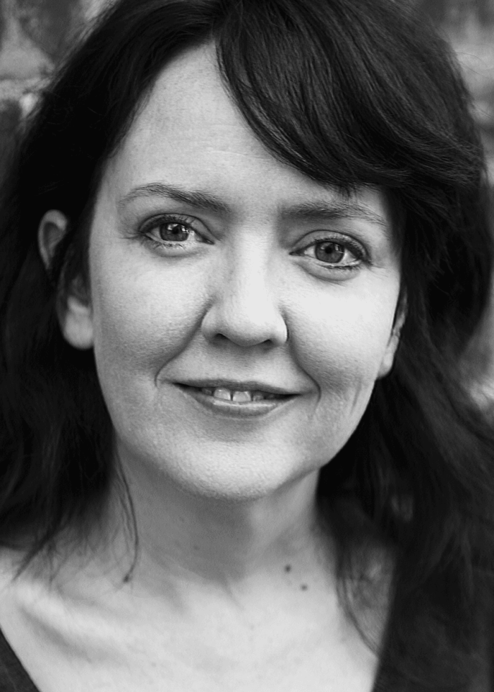 Jackson Gay, black and white portrait, smiling