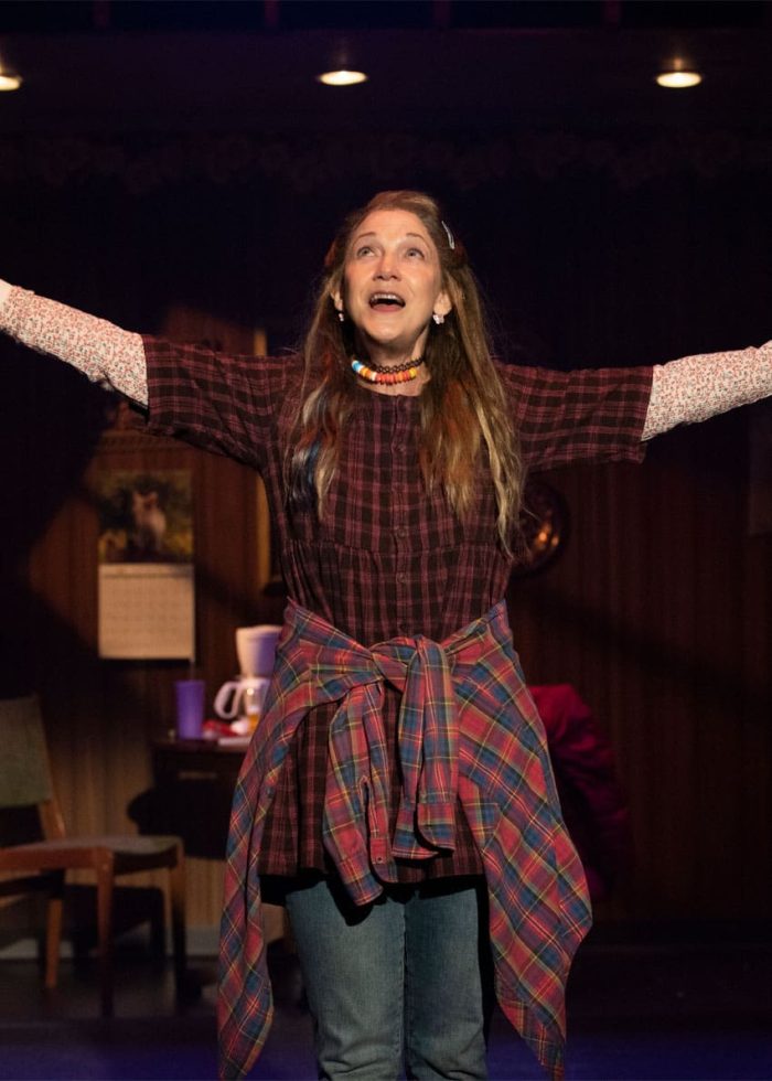 Victoria Clark as Kimberly Akimbo in the Broadway musical.