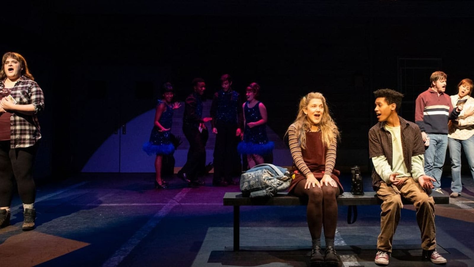 Cast of Kimberly Akimbo musical in performance