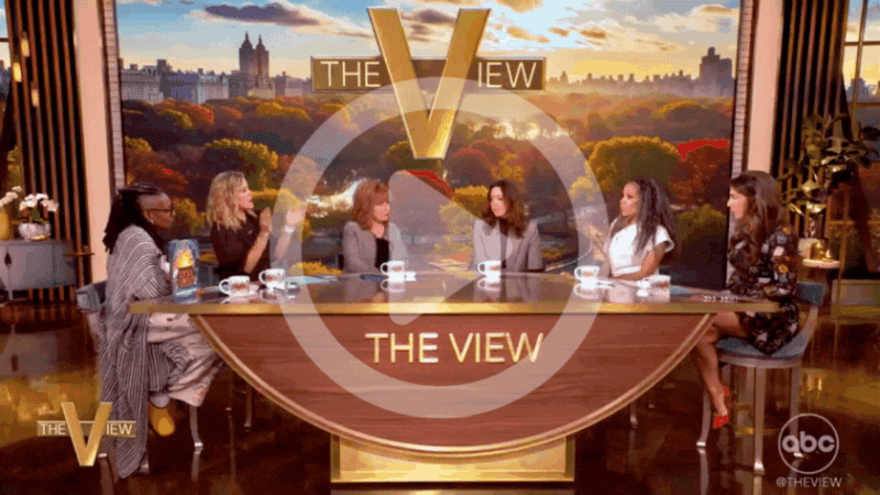Aubrey Plaza on The View, discussing "Let's Love!" with the hosts.