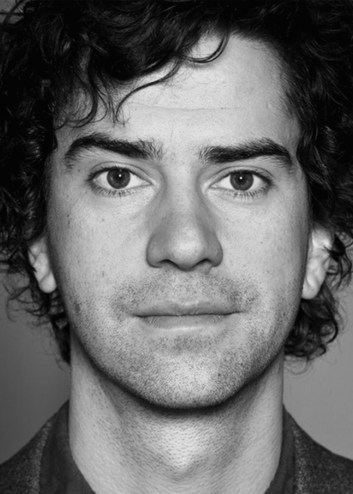 Hamish Linklater, actor, in a close-up portrait.