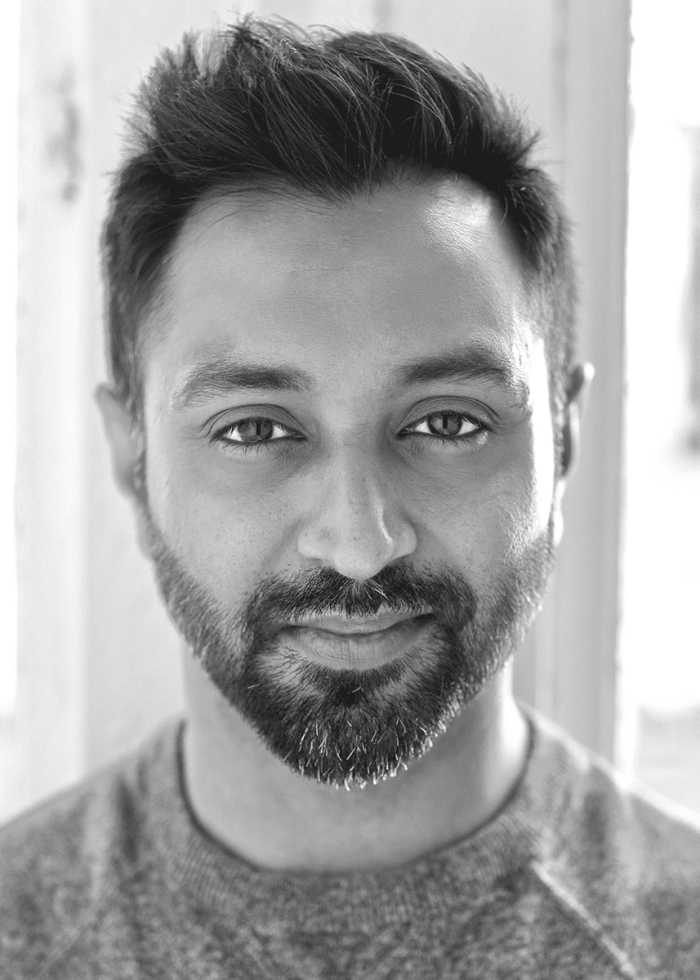 Bhavesh Patel, a man with a beard, looking directly at the camera