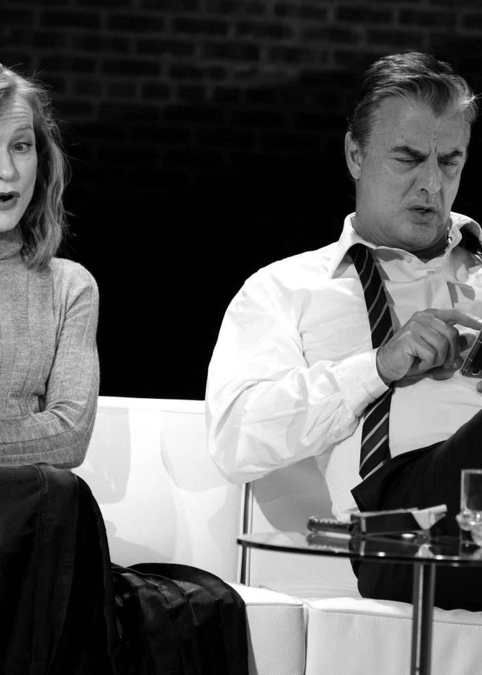 Isabelle Huppert and Chris Noth in a scene from 'The Mother'.