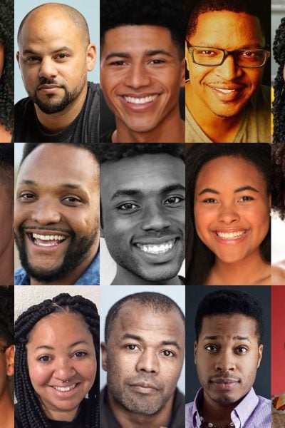 Diverse cast of actors for a children's play about racism.