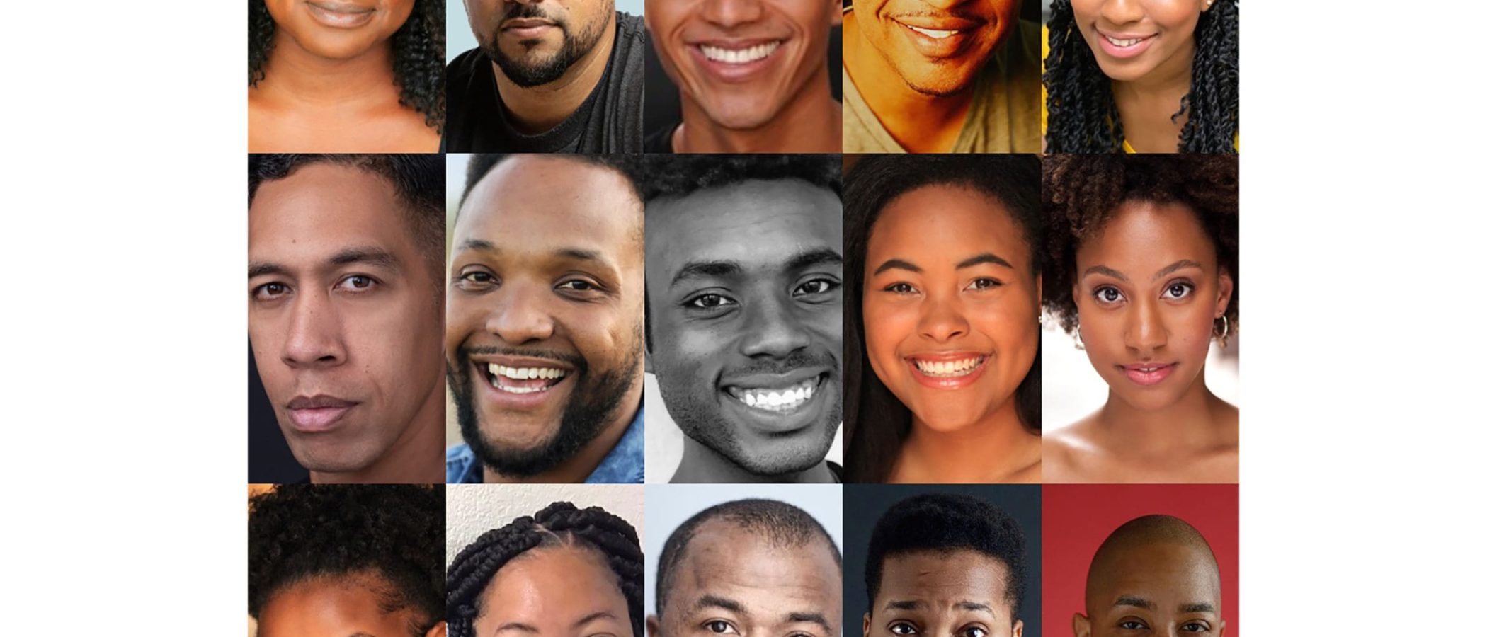 Diverse cast of actors for a children's play about racism.