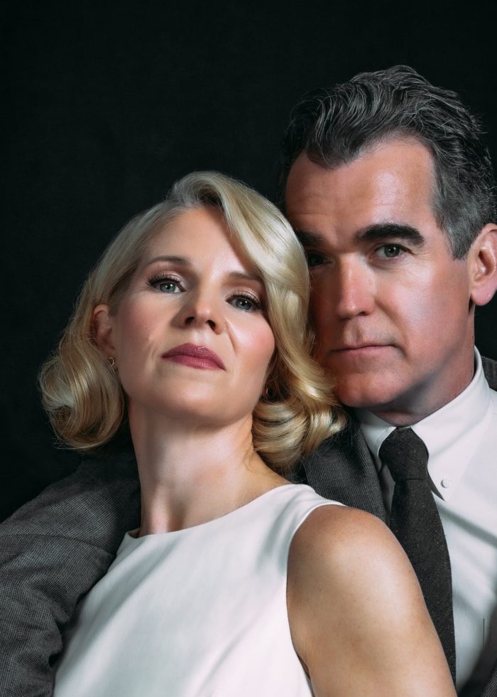 Kelli O'Hara and Brian d'Arcy James in a promotional portrait for Days of Wine and Roses.