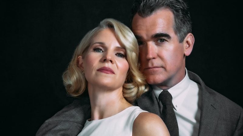 Kelli O'Hara and Brian d'Arcy James in a promotional portrait for Days of Wine and Roses.